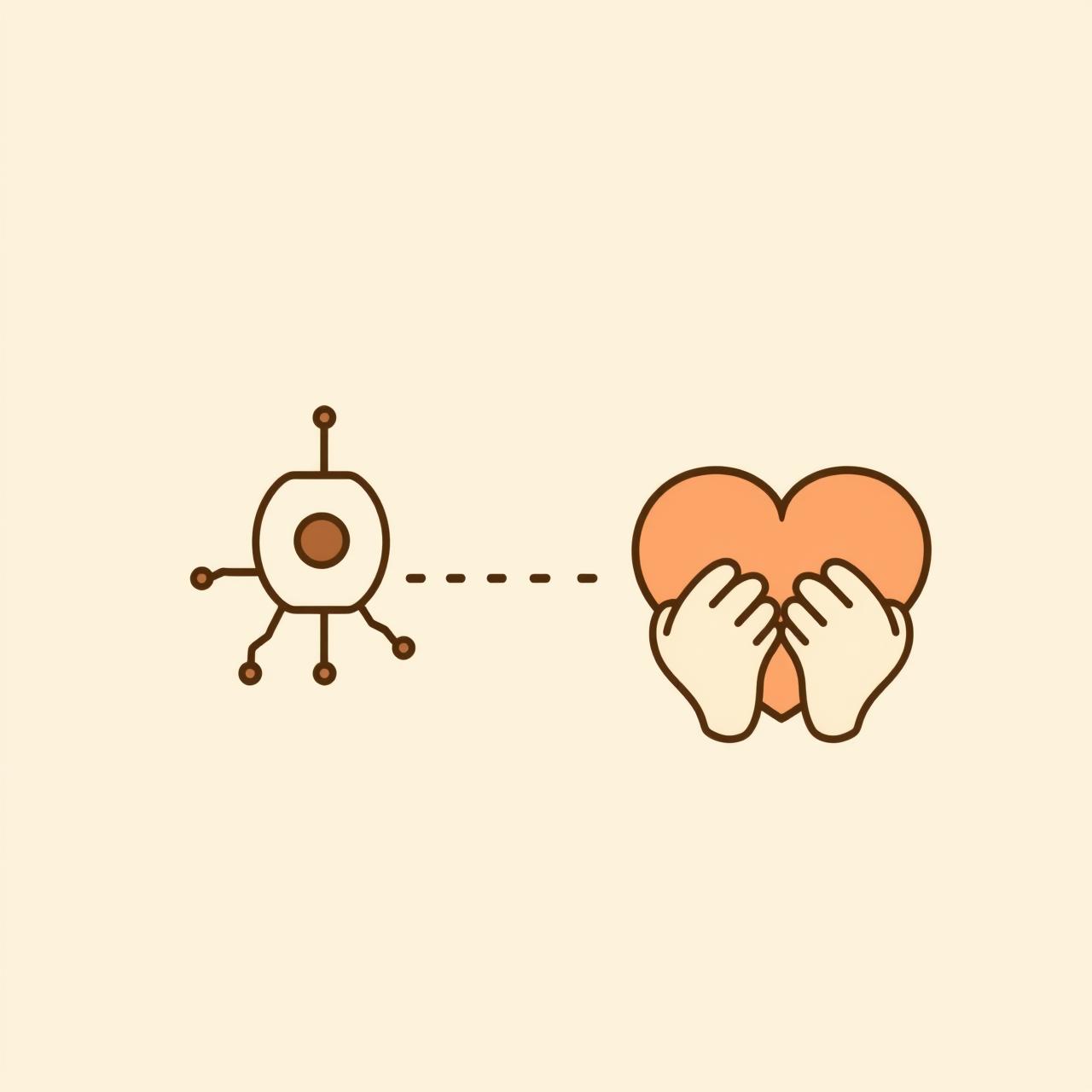 Main humaine tenant un dispositif technologique symbolisant l'équilibre entre connexion et outil