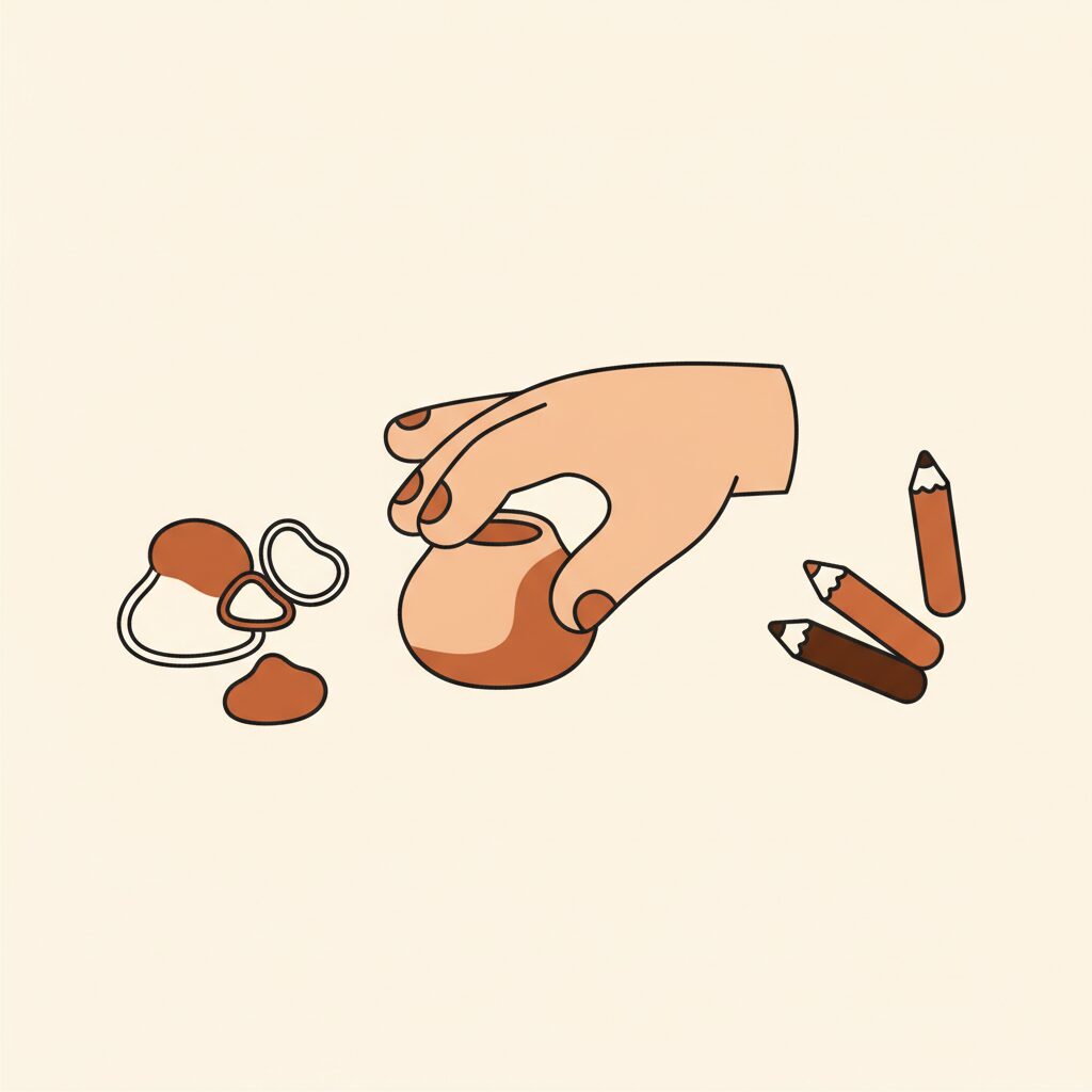 Family engaged in hands-on creative activities like baking and crafts