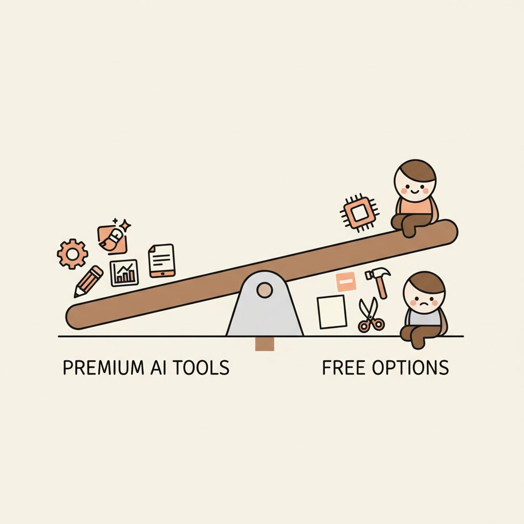 デジタル格差を象徴する光と影のイラスト