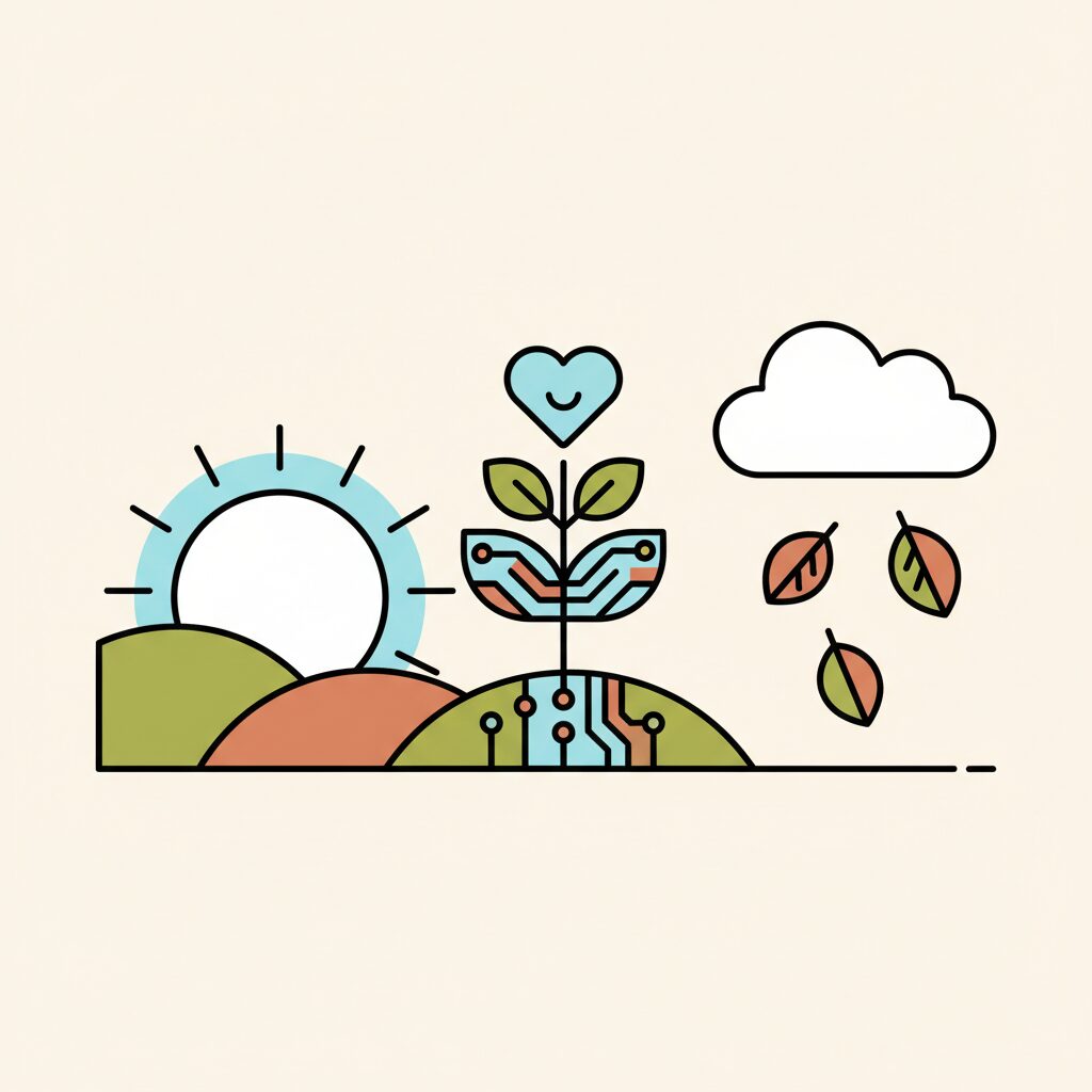 Niño mirando al futuro con optimismo