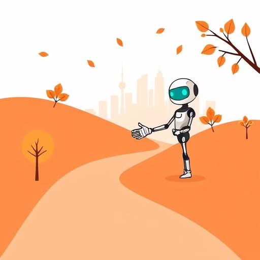 아빠와 딸이 공원에서 미래를 상상하며 이야기 나누는 모습