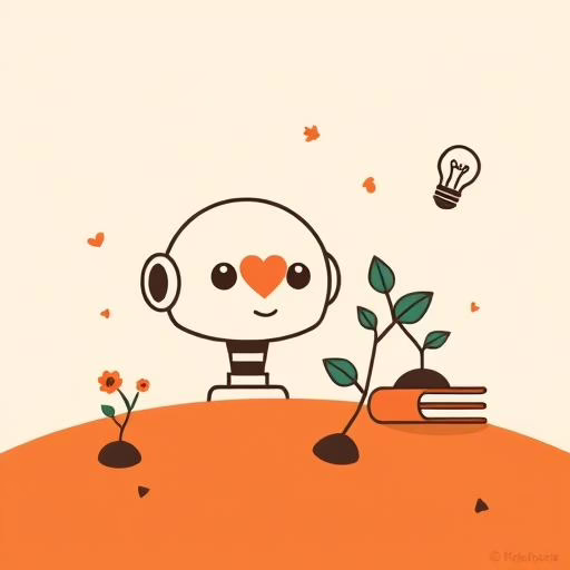 親子で未来のスキルについて話し合う温かい情景