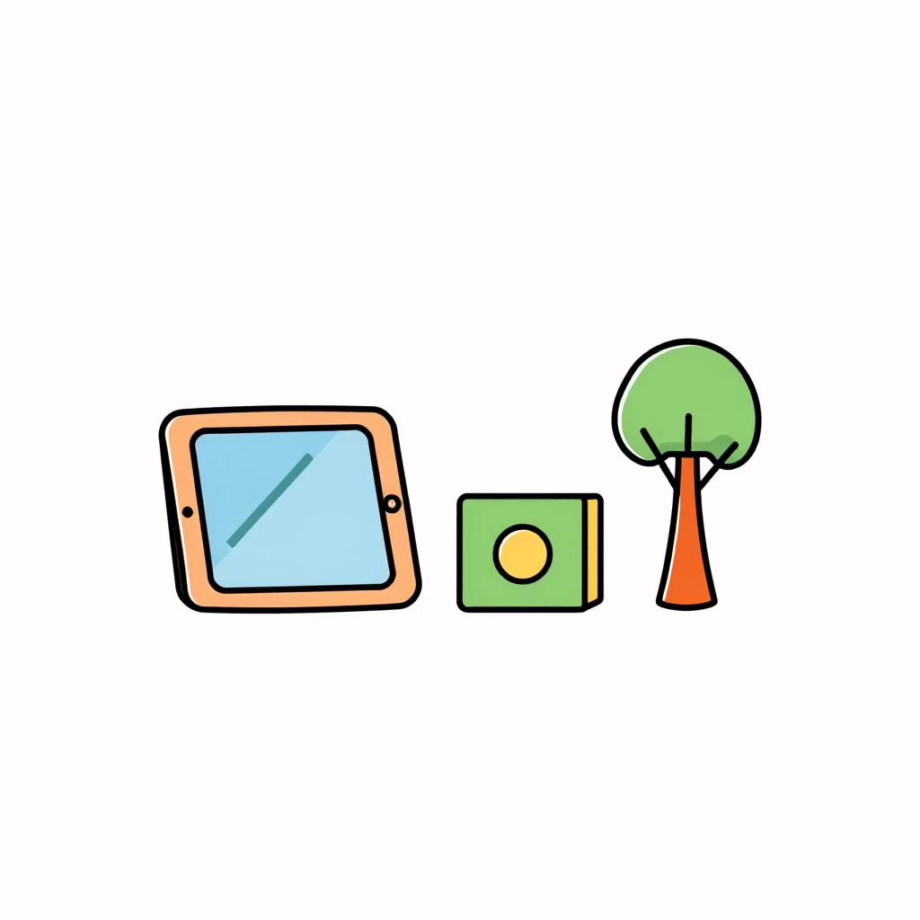 親子でテクノロジーを楽しむ様子、バランスの取れた関わり方