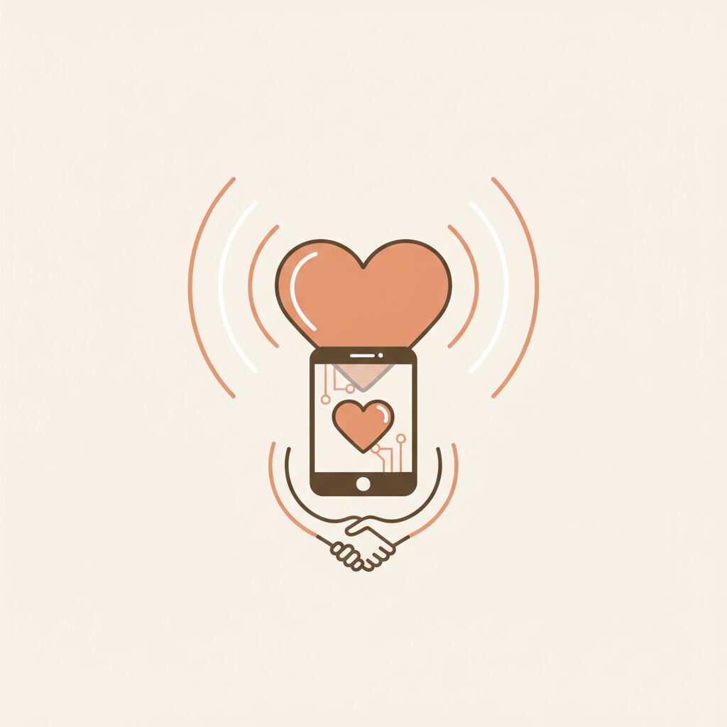 Orang tua dan anak dengan semangat menghadapi perubahan teknologi