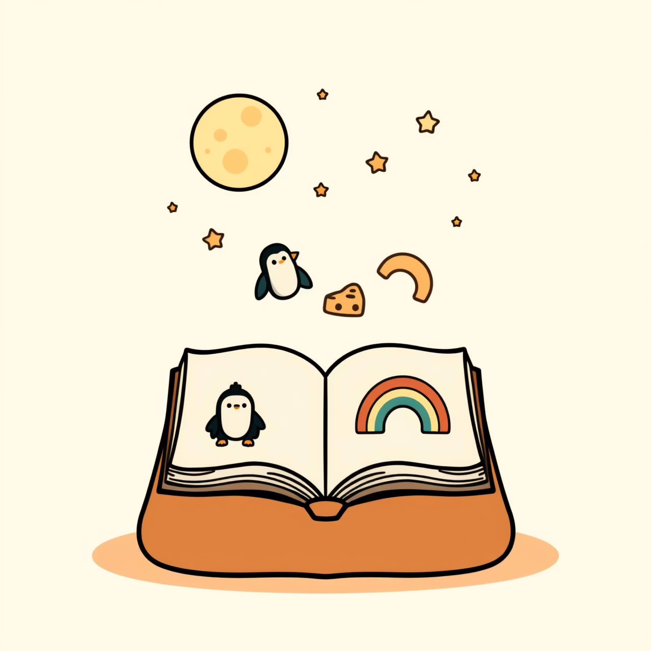 Parent et enfant créant une histoire du soir avec l'IA comme complice