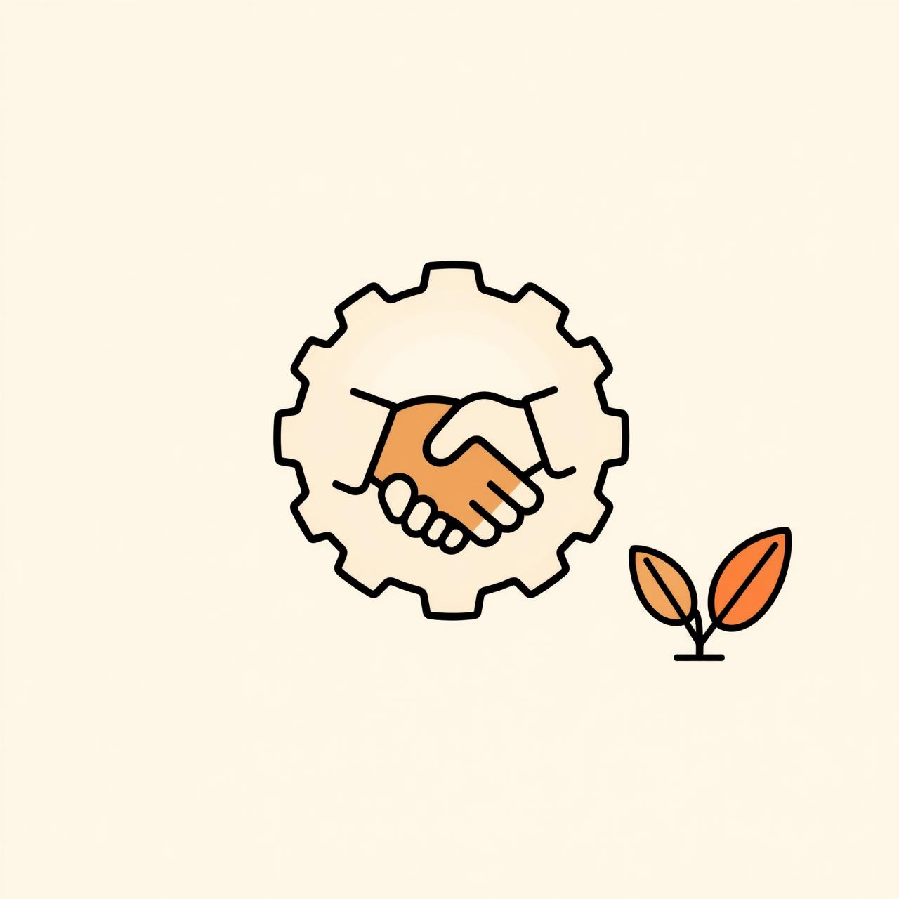 Tangan manusia dan tangan robot bersentuhan, simbol kolaborasi.