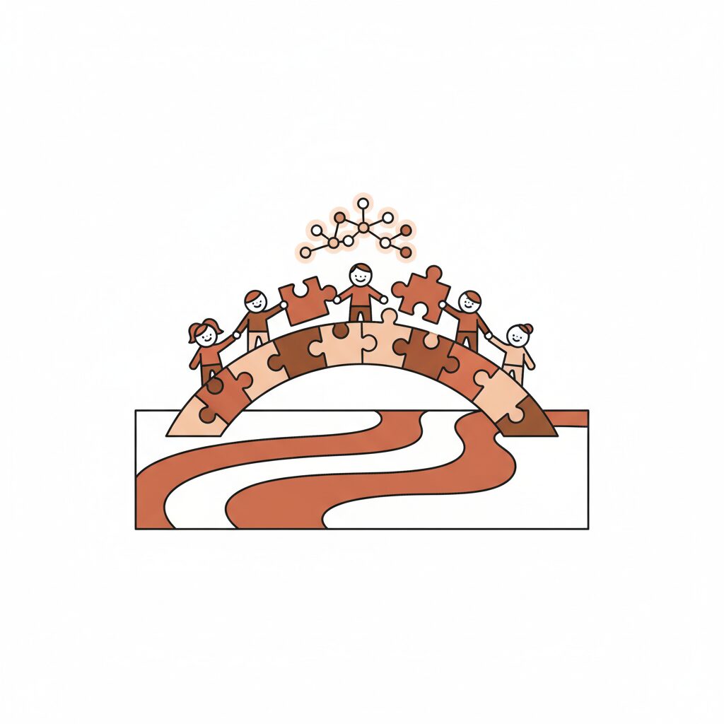 Padres e hijos explorando el mundo digital con entusiasmo y confianza