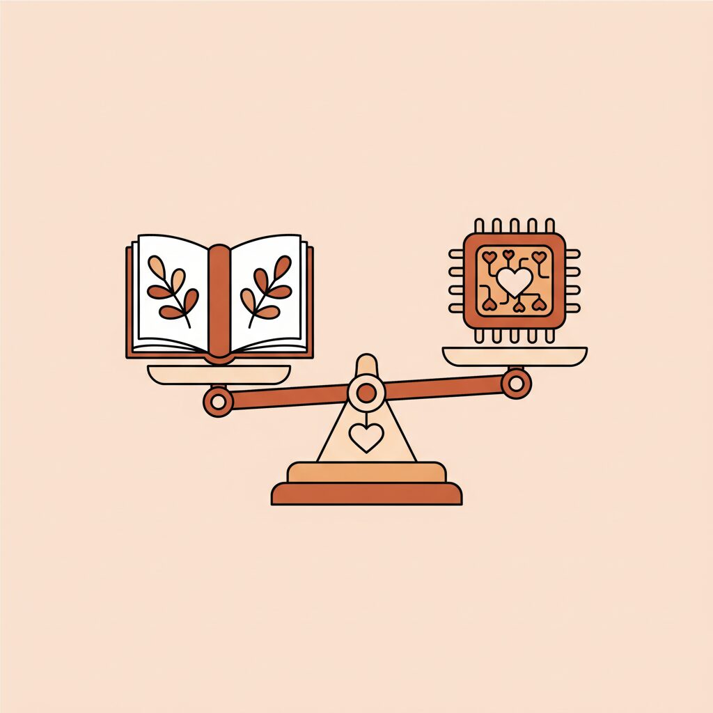 Familia compartiendo un momento relajante mientras technology juega un rol sutil