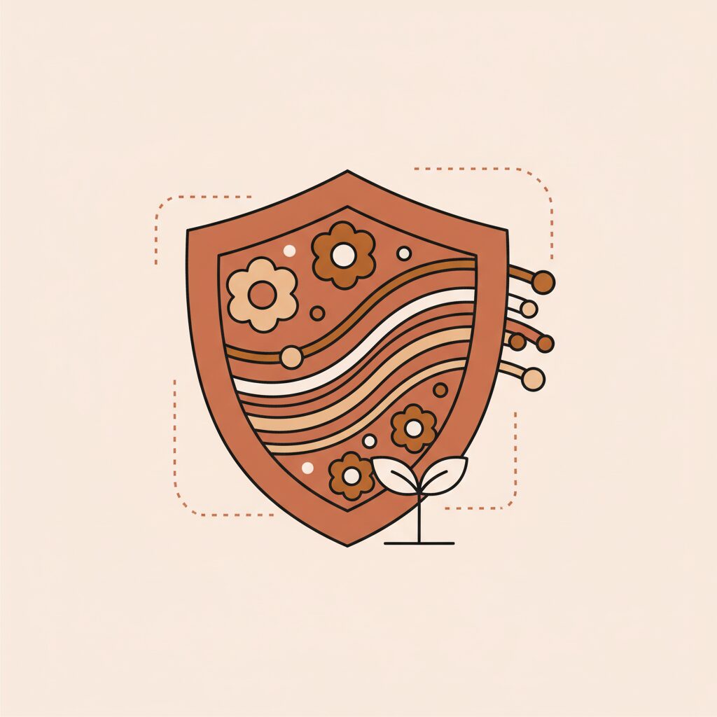 Padres e hijos explorando tecnología juntos en un entorno seguro y hogareño