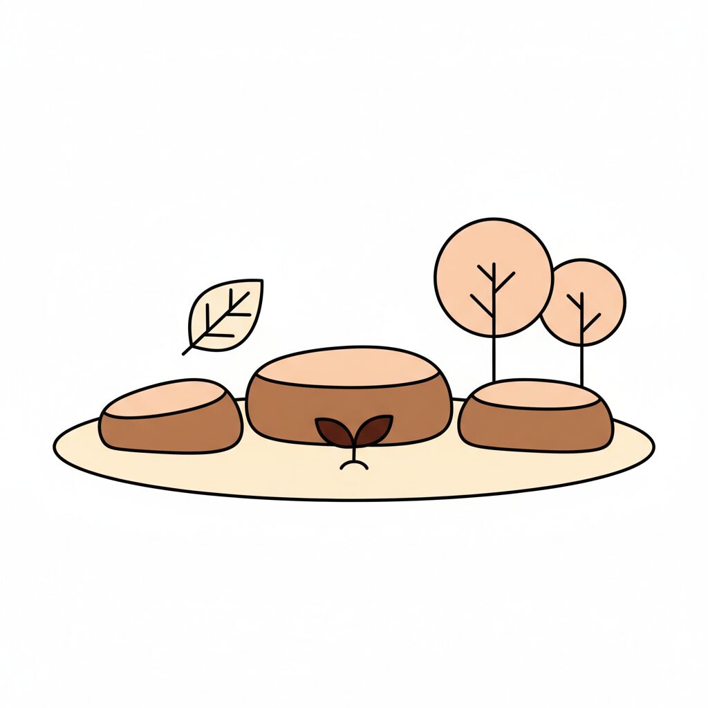 公園で転んだ瞬間を見守る親子