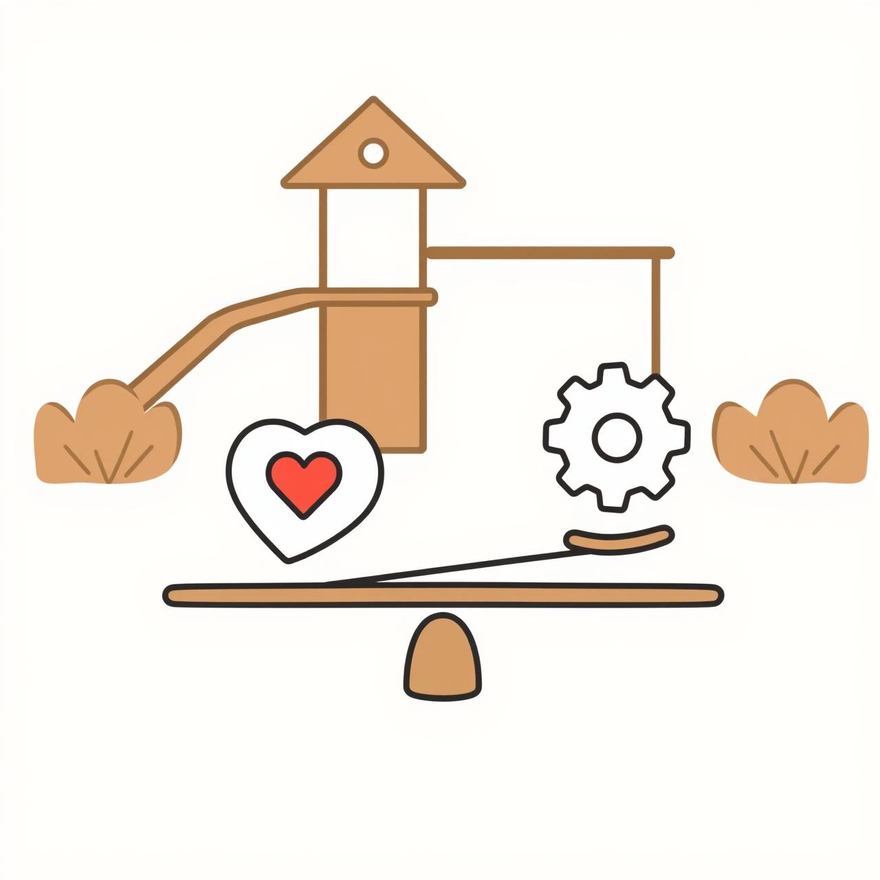 Niña pequeña tomando decisiones autónomas en el parque infantil