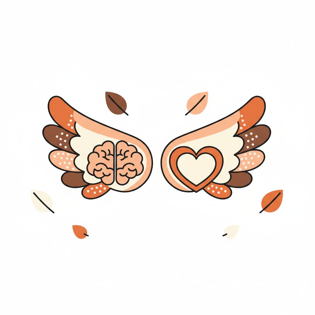 雨の窓ガラスに子供が描いたハートの落書き 滲んだクレヨンの色