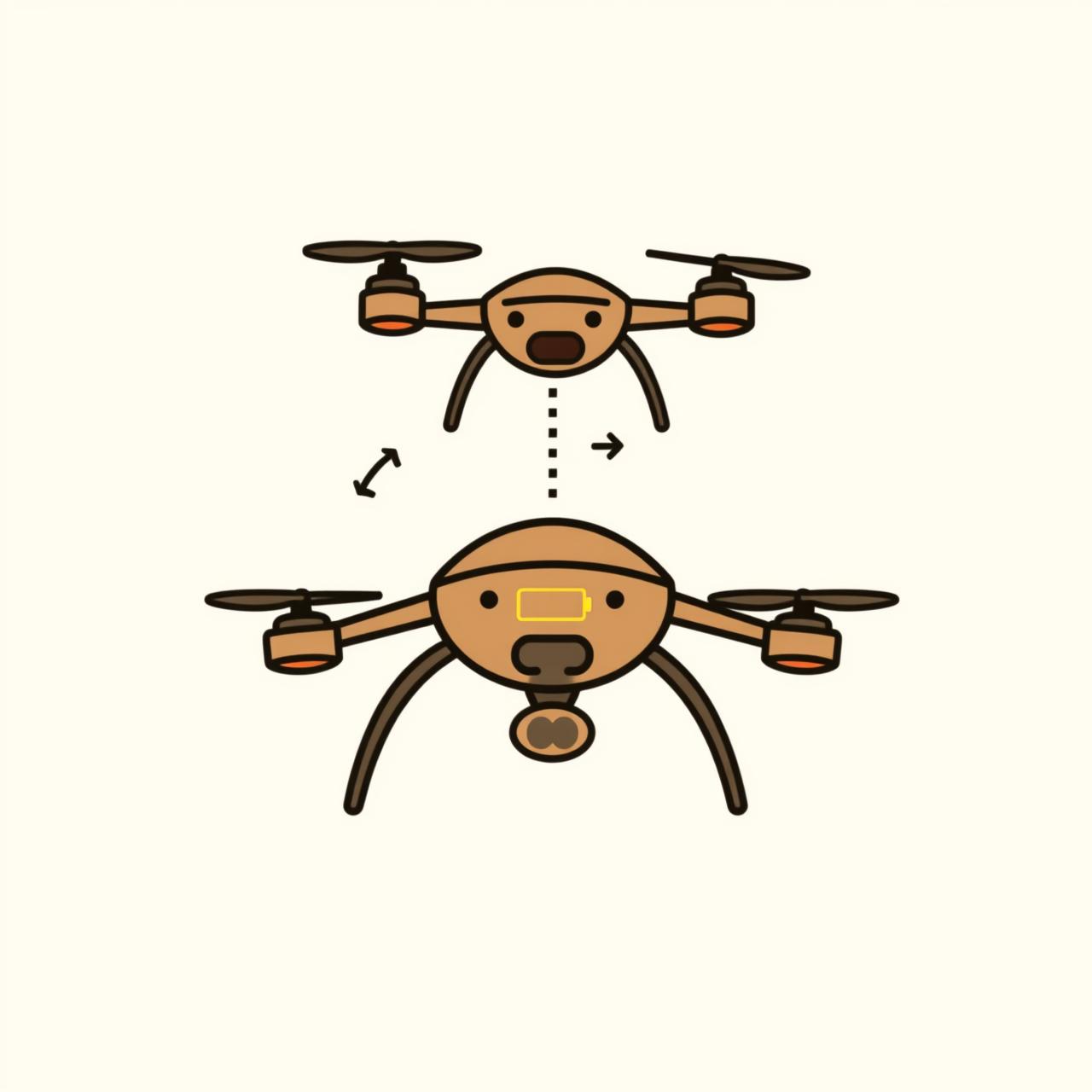 مجموعة من الطائرات المسيّرة تحلق بتناغم كرمز لسرب الذكاء الاصطناعي.
