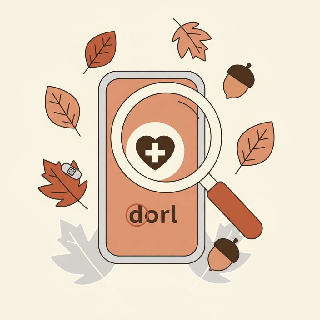 doctor checking patient symptoms on tablet