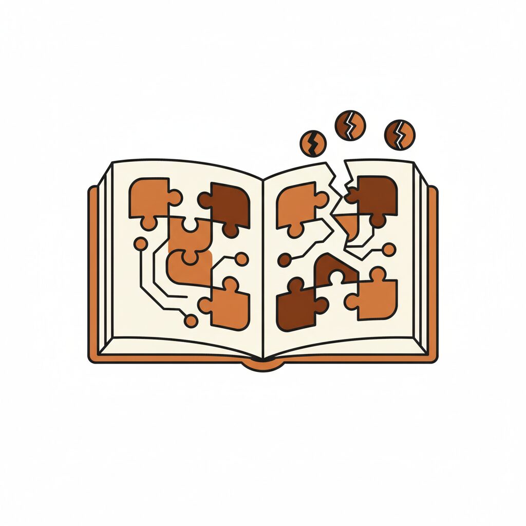 Pai ensinando filha sobre tecnologia com livro ilustrado