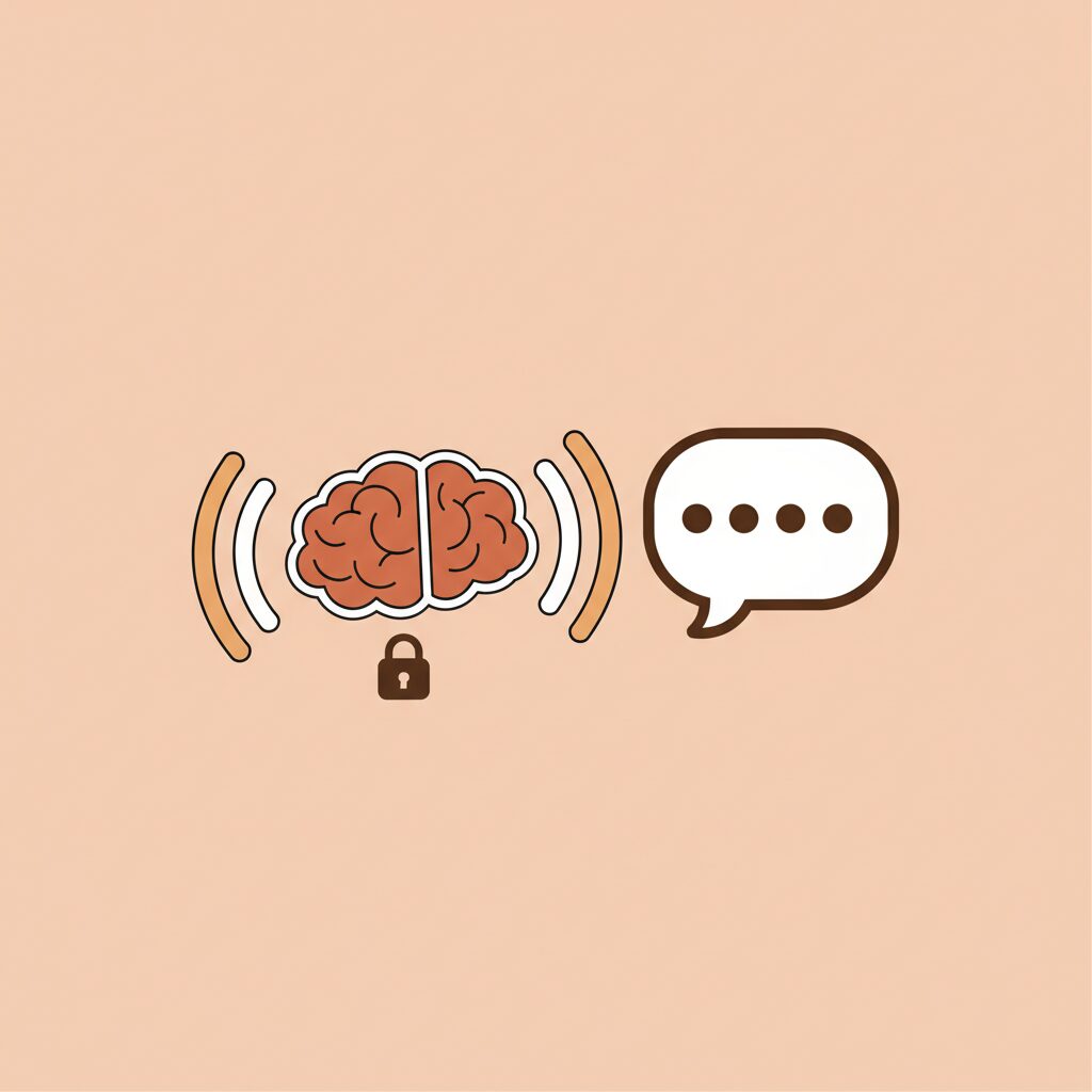 Criança pequena olhando pensativamente para uma tela digital com padrões neuronais