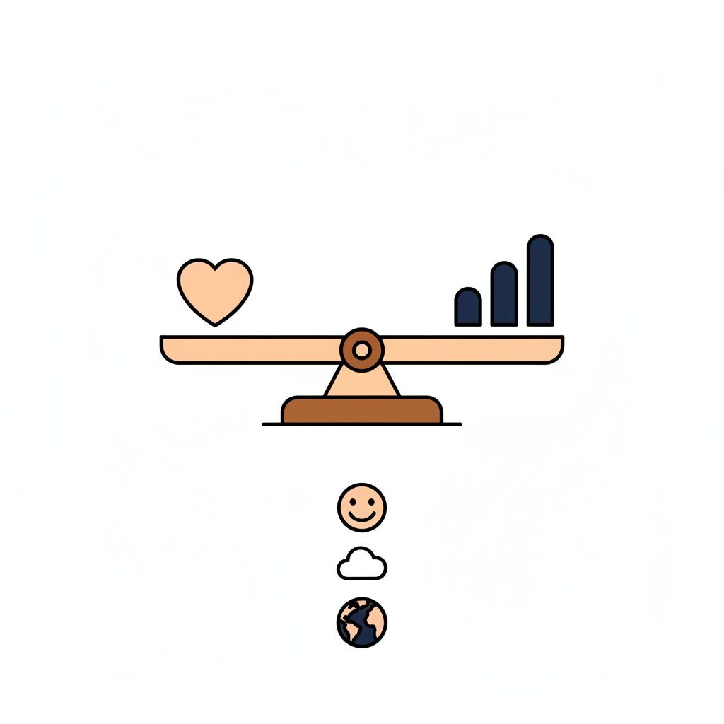 家族がテーブルを囲んで話す