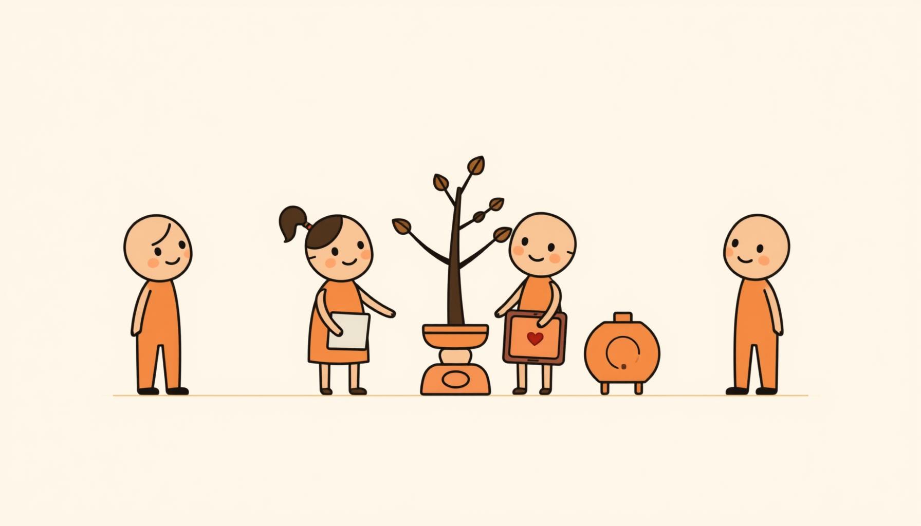 يد طفل ويد شخص بالغ يرسمان معاً، مما يرمز إلى الإبداع في فهم التكنولوجيا