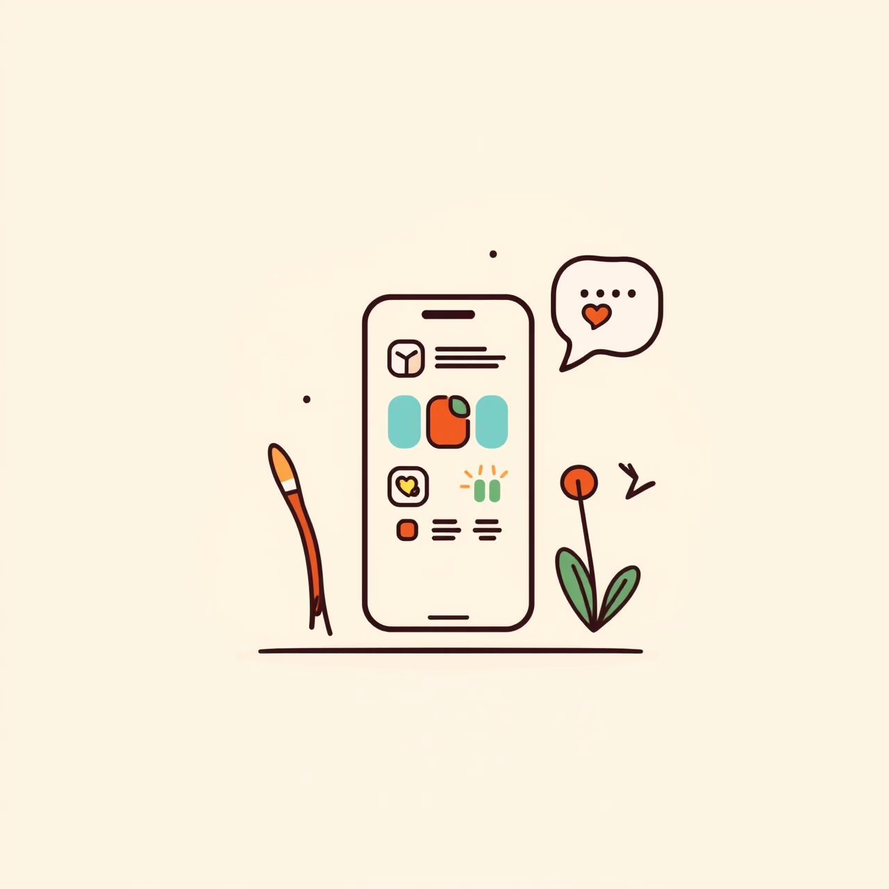 Ayah dan anak merekam video pendek di taman