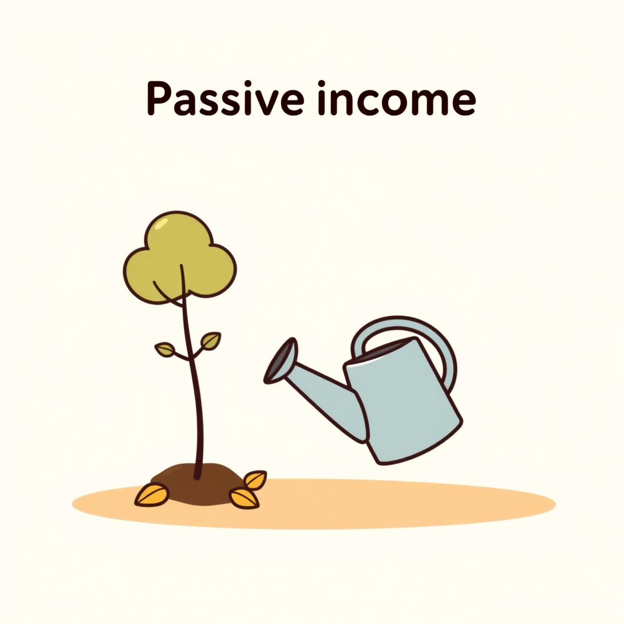 Manos plantando una semilla en la tierra, representando el esfuerzo inicial de los ingresos pasivos