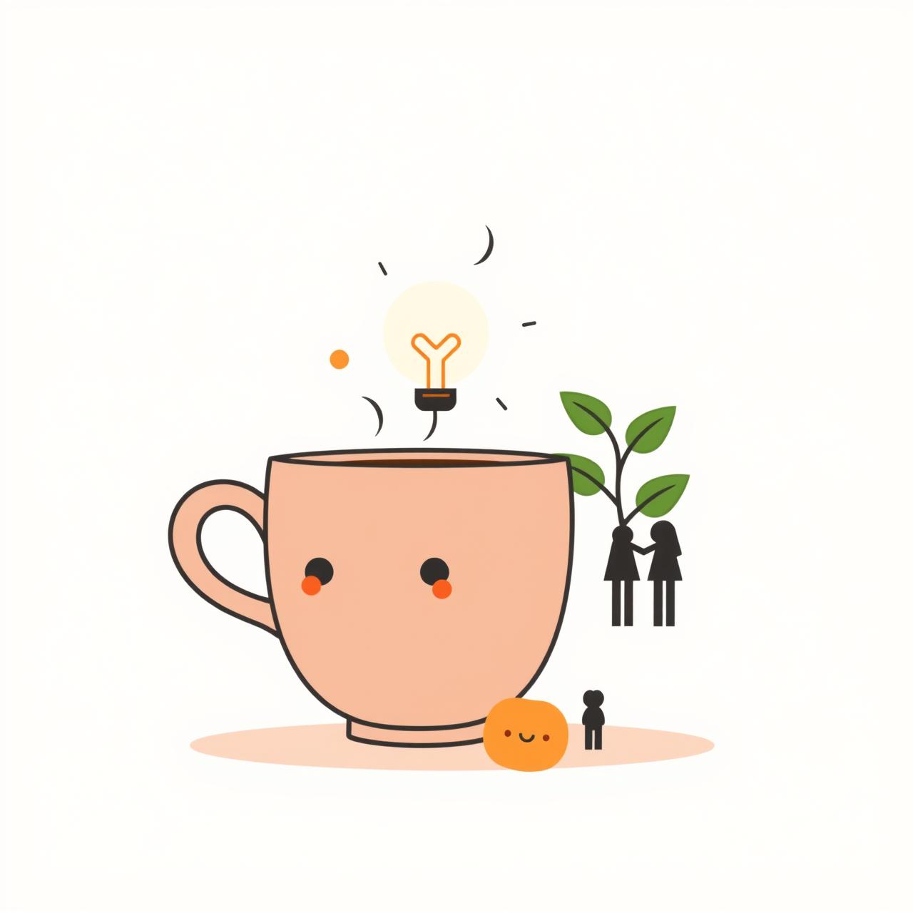 Famille discutant autour d'une table avec un ordinateur portable, symbolisant la collaboration créative