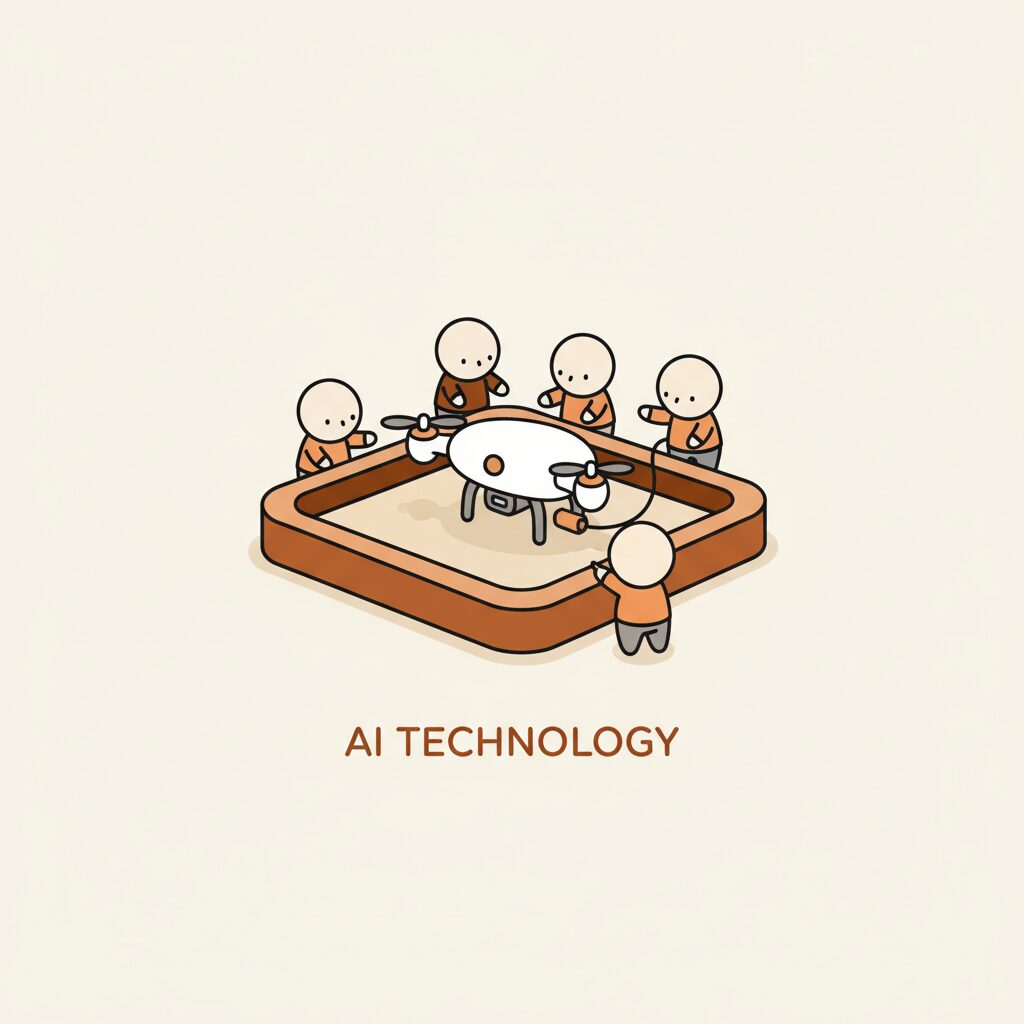 양 떼가 협곡을 걷는 모습과 투자 그래프가 겹쳐진 이미지