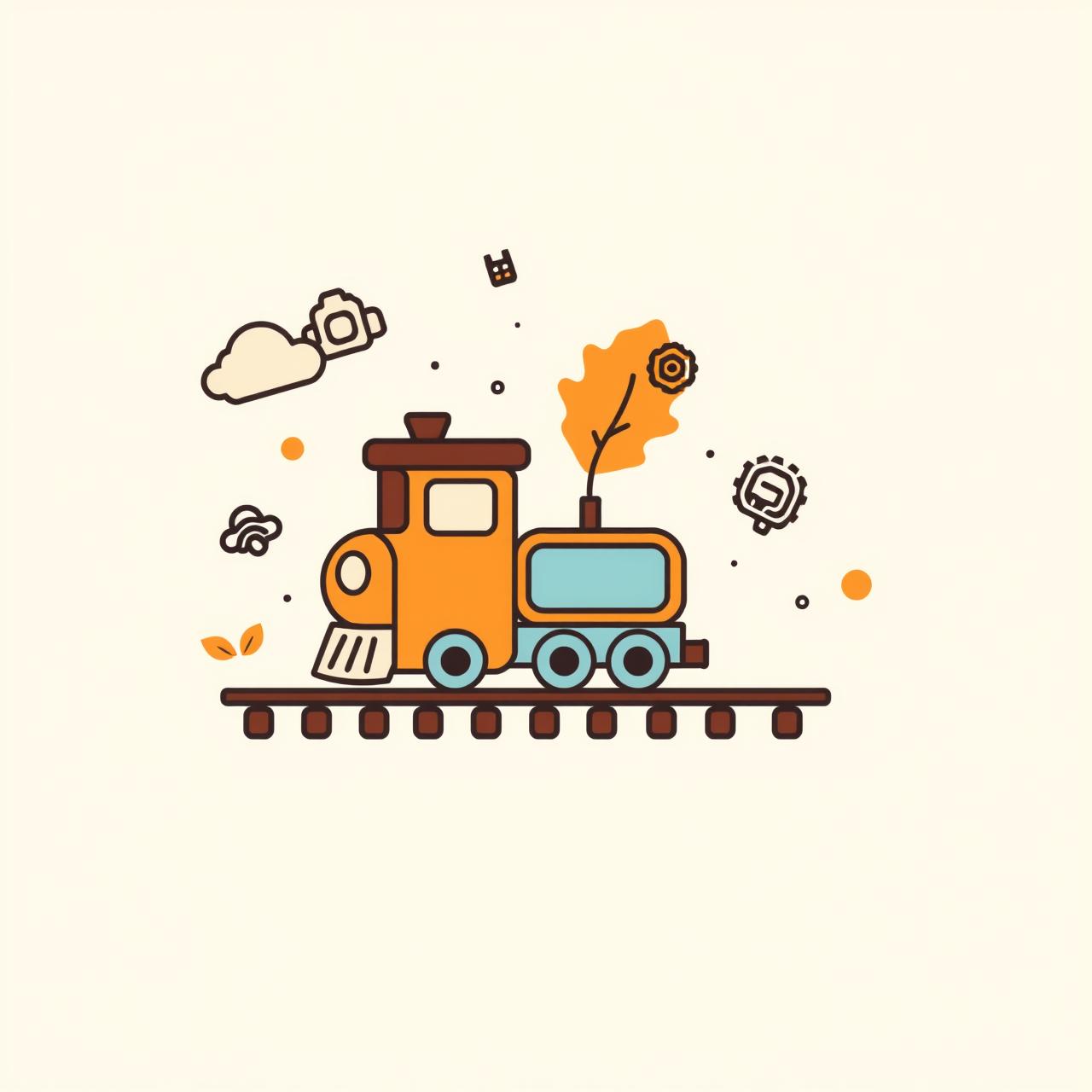 طفل يتخيل الهاتف كقطار ذكي