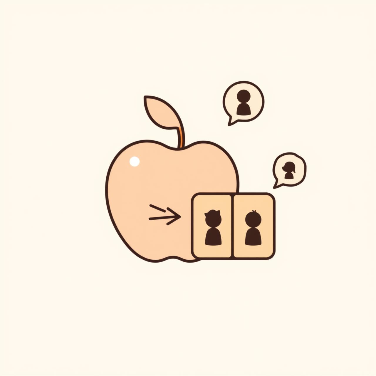 애플과 메타 AI 인재 이동 개념도