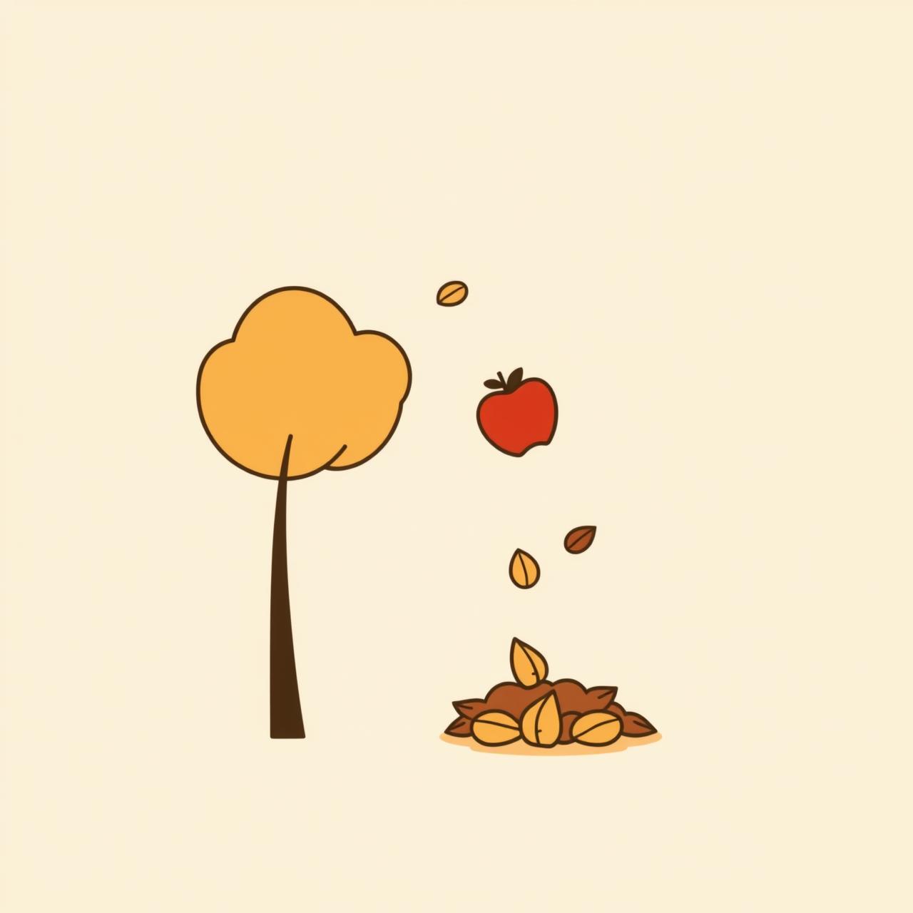 アップル本社と家族が公園で遊ぶ様子、テクノロジーと自然の調和