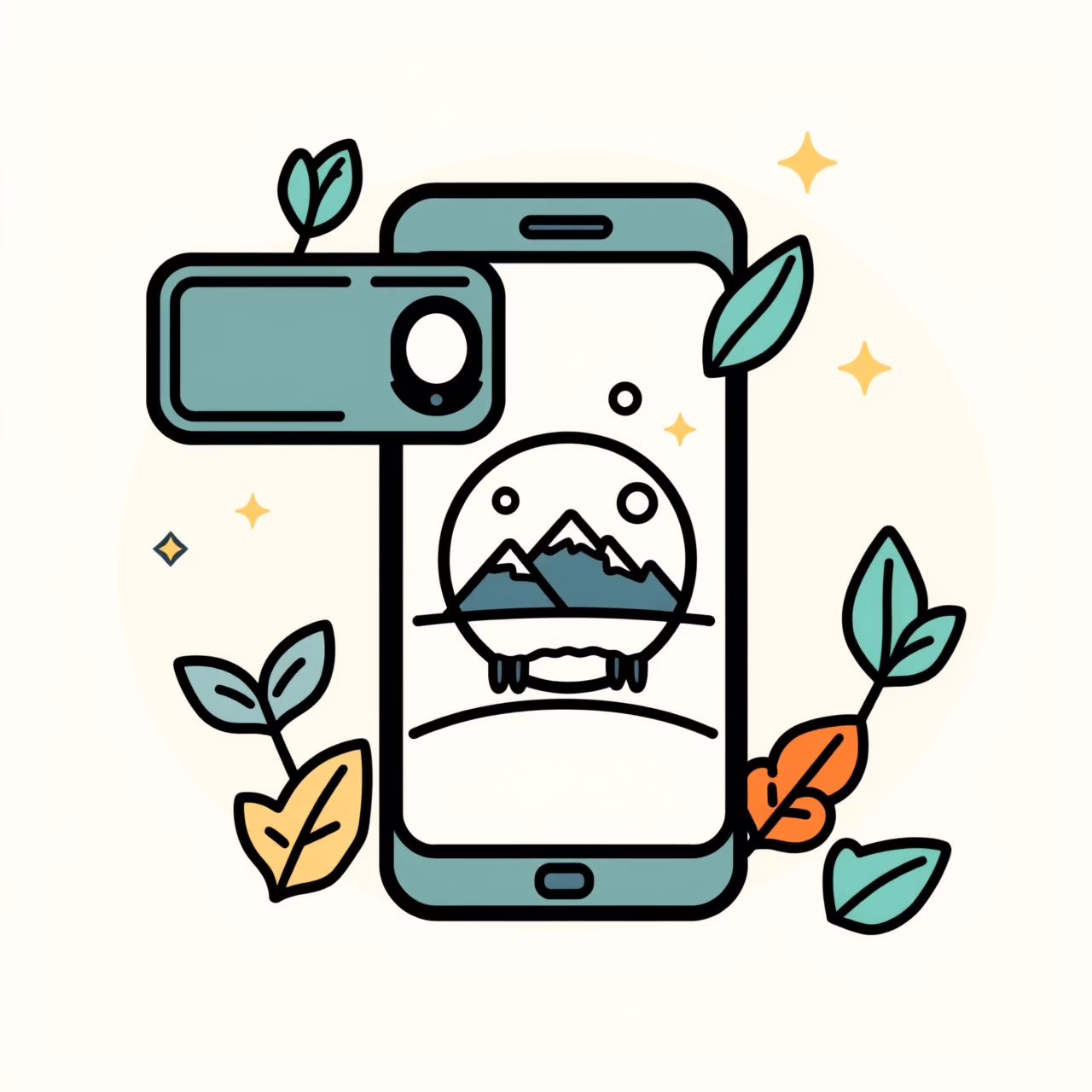 Oveja borrosa a distancia versus detalle nítido con zoom IA