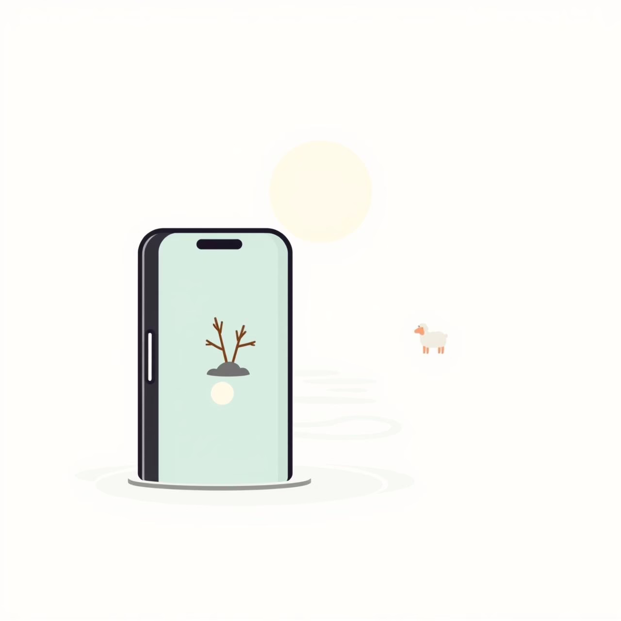 Père et fille observant la lune à travers un téléphone, nuit étoilée
