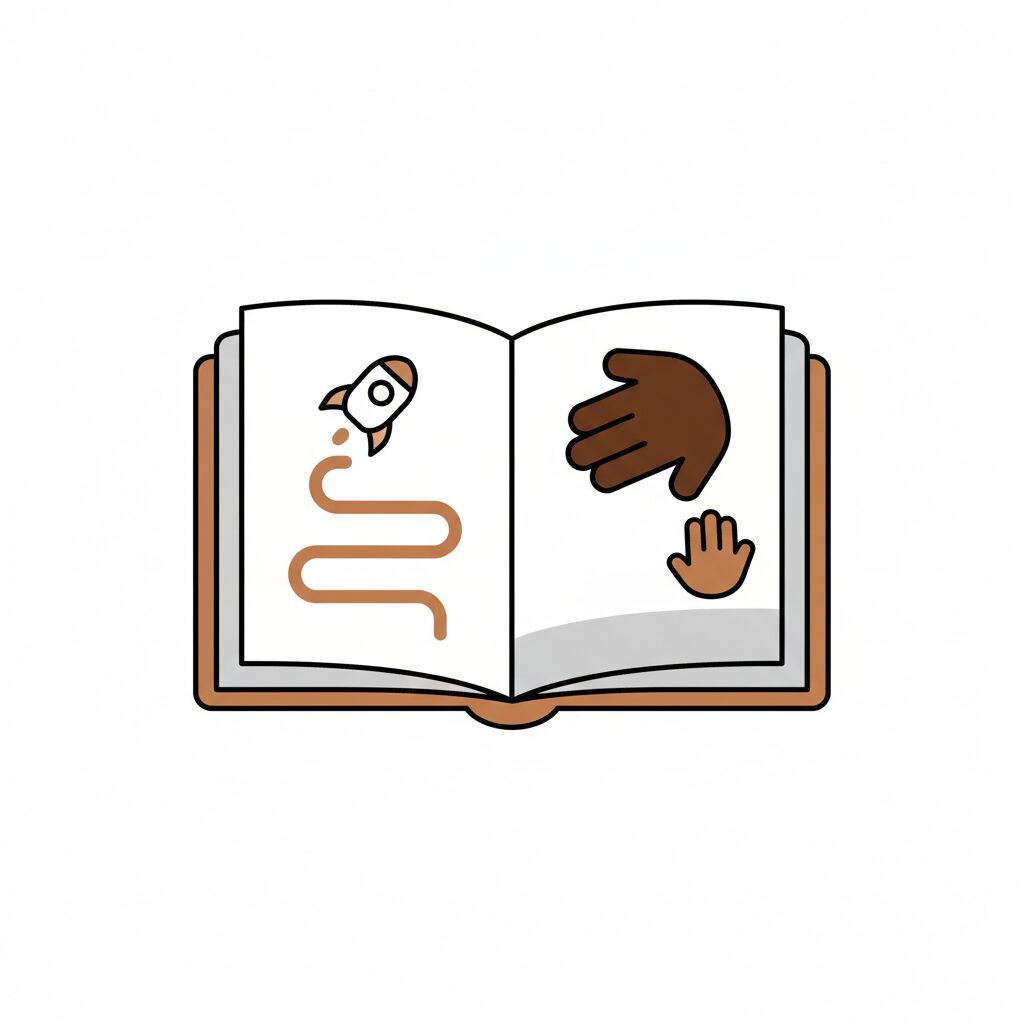 親子でロボタクシーの未来について話すイメージ