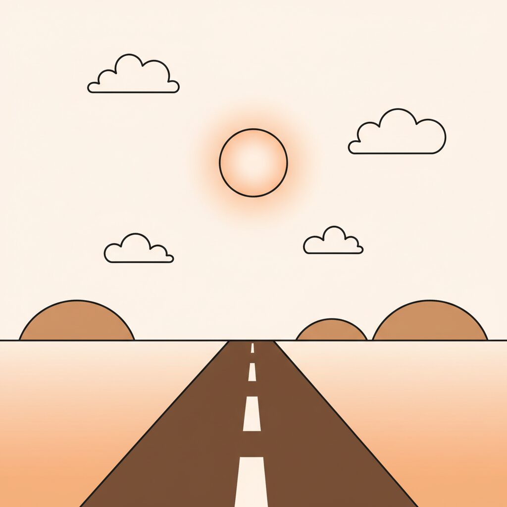 親子が未来を望む柔らかな光景