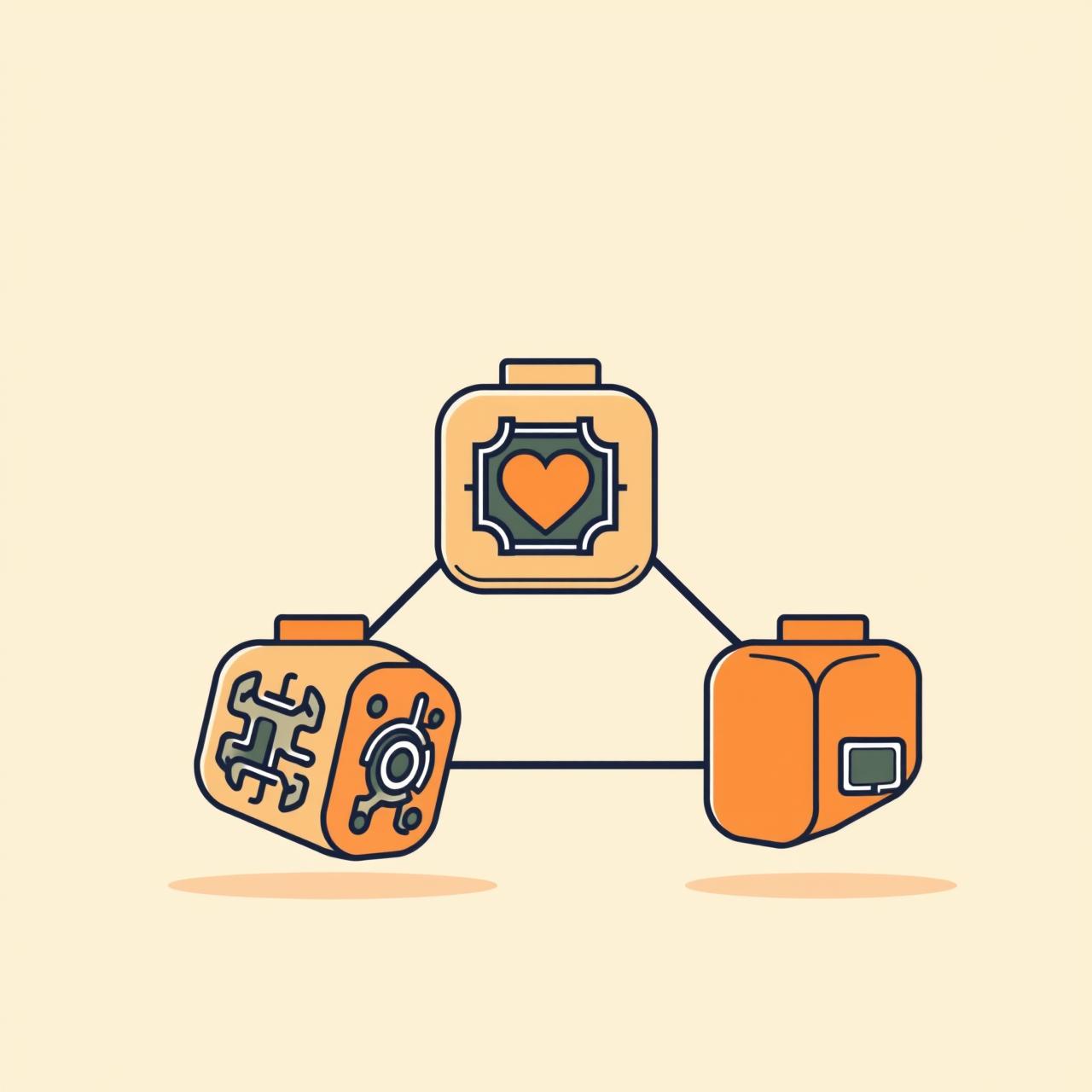 家族がテクノロジーについて話し合う温かい情景