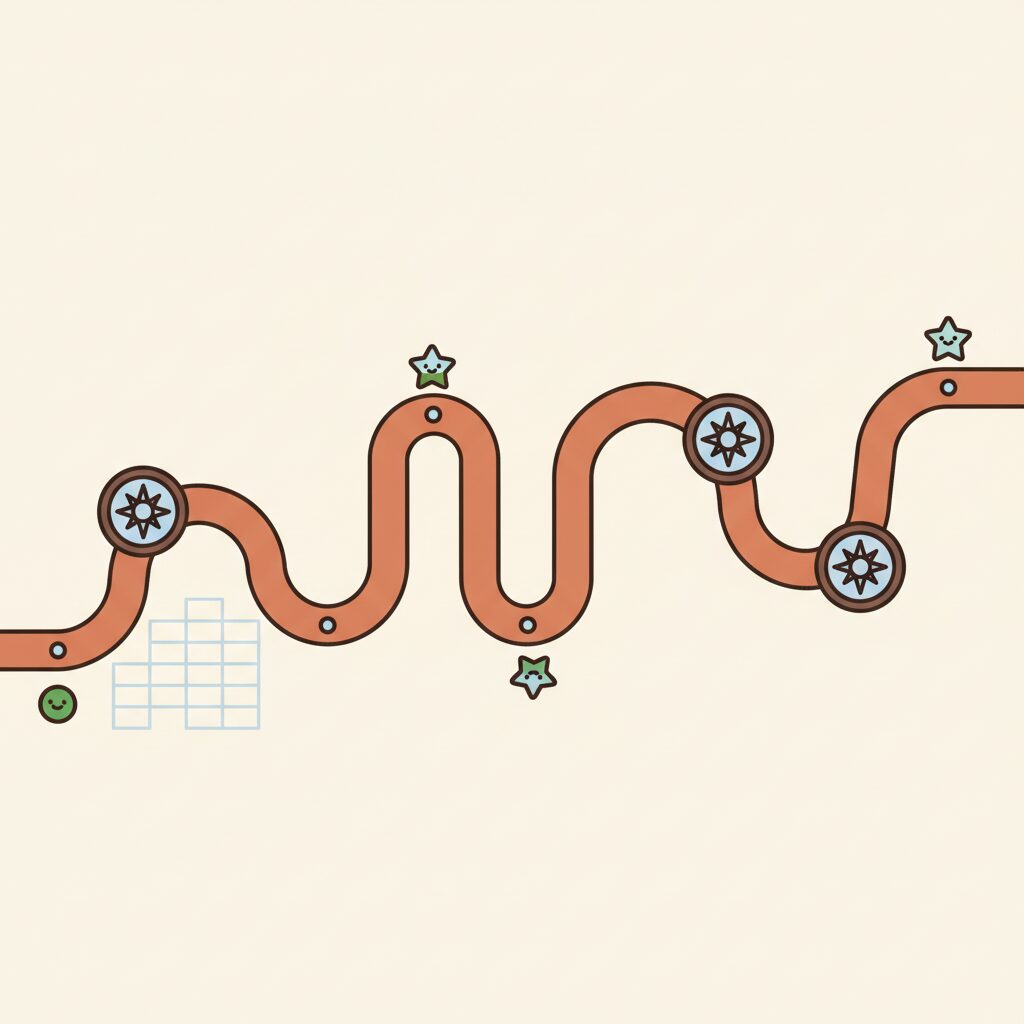 Anak mengeksplorasi kupu-kupu di jalur sekolah