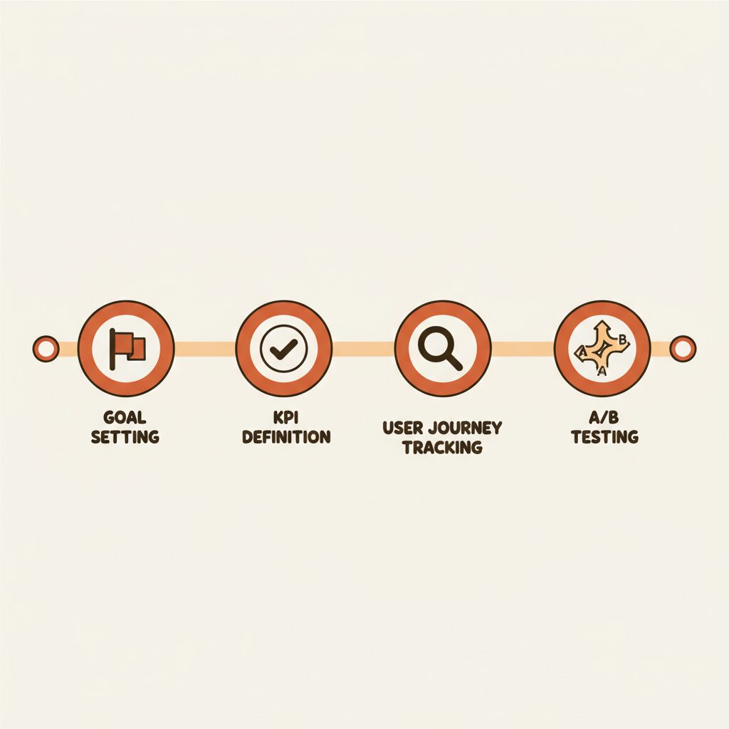 전략 회의를 하며 화이트보드에 아이디어를 적는 팀