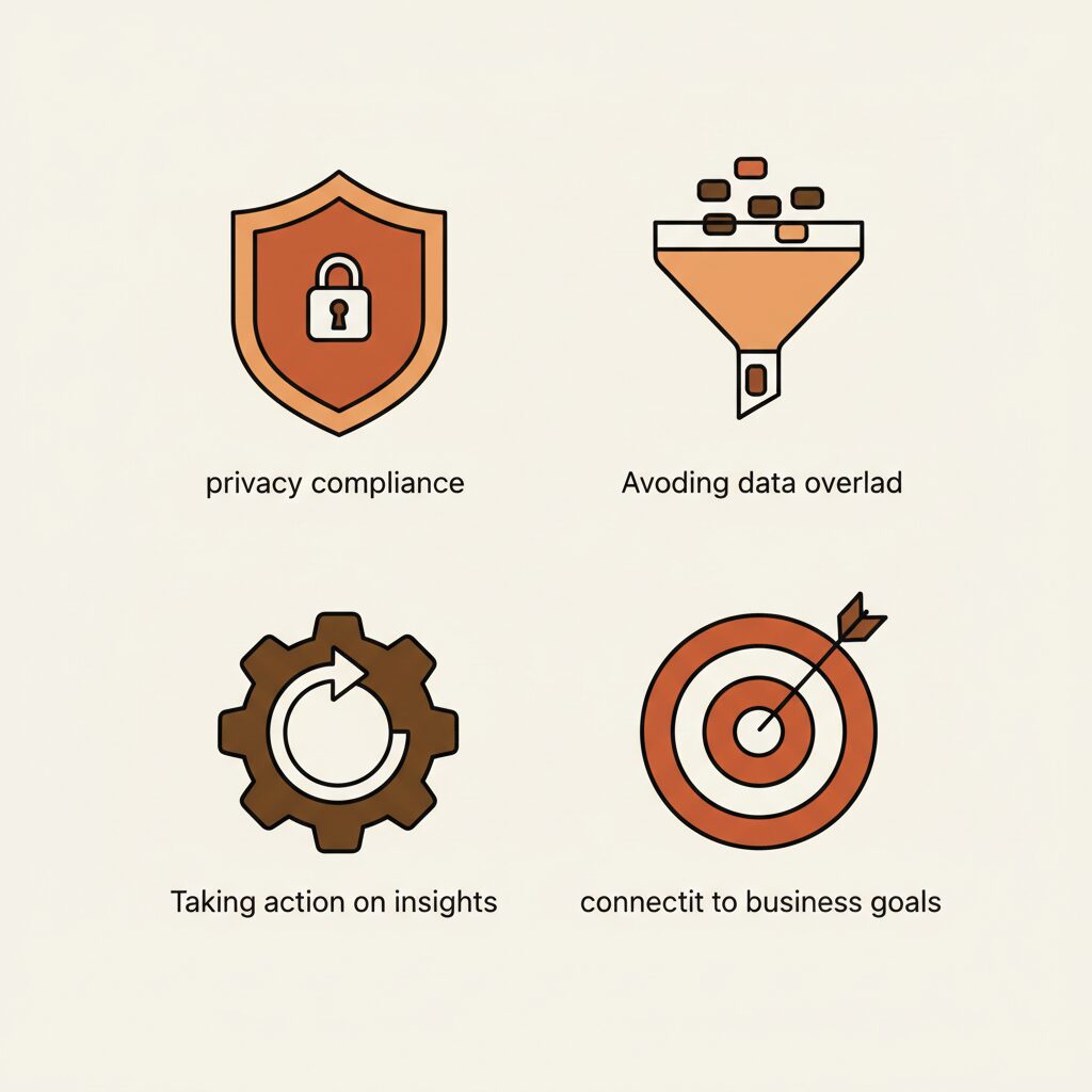 주의 표시와 함께 보안 자물쇠 아이콘이 강조된 이미지