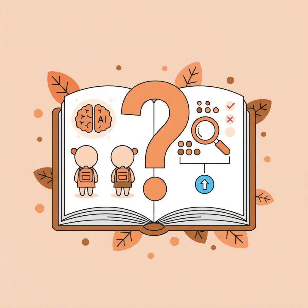 子供がタブレットで情報を探す姿