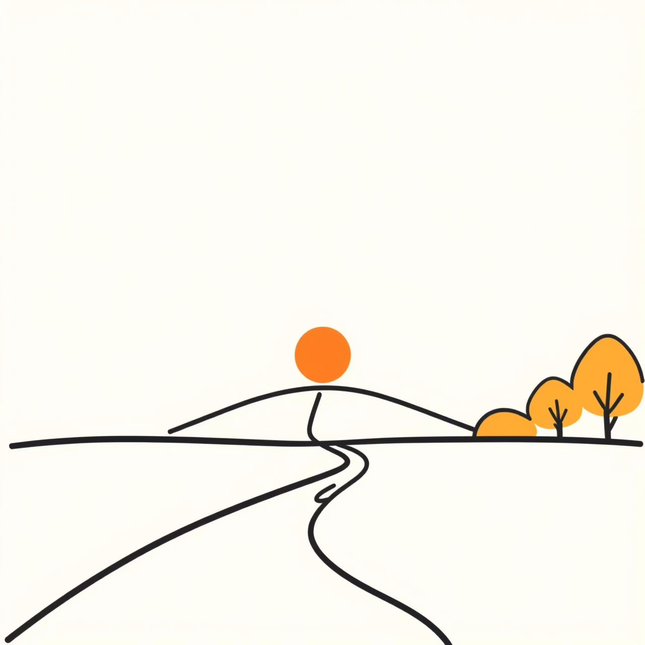 家族が秋の散歩を楽しむ温かな情景、進化と希望を象徴