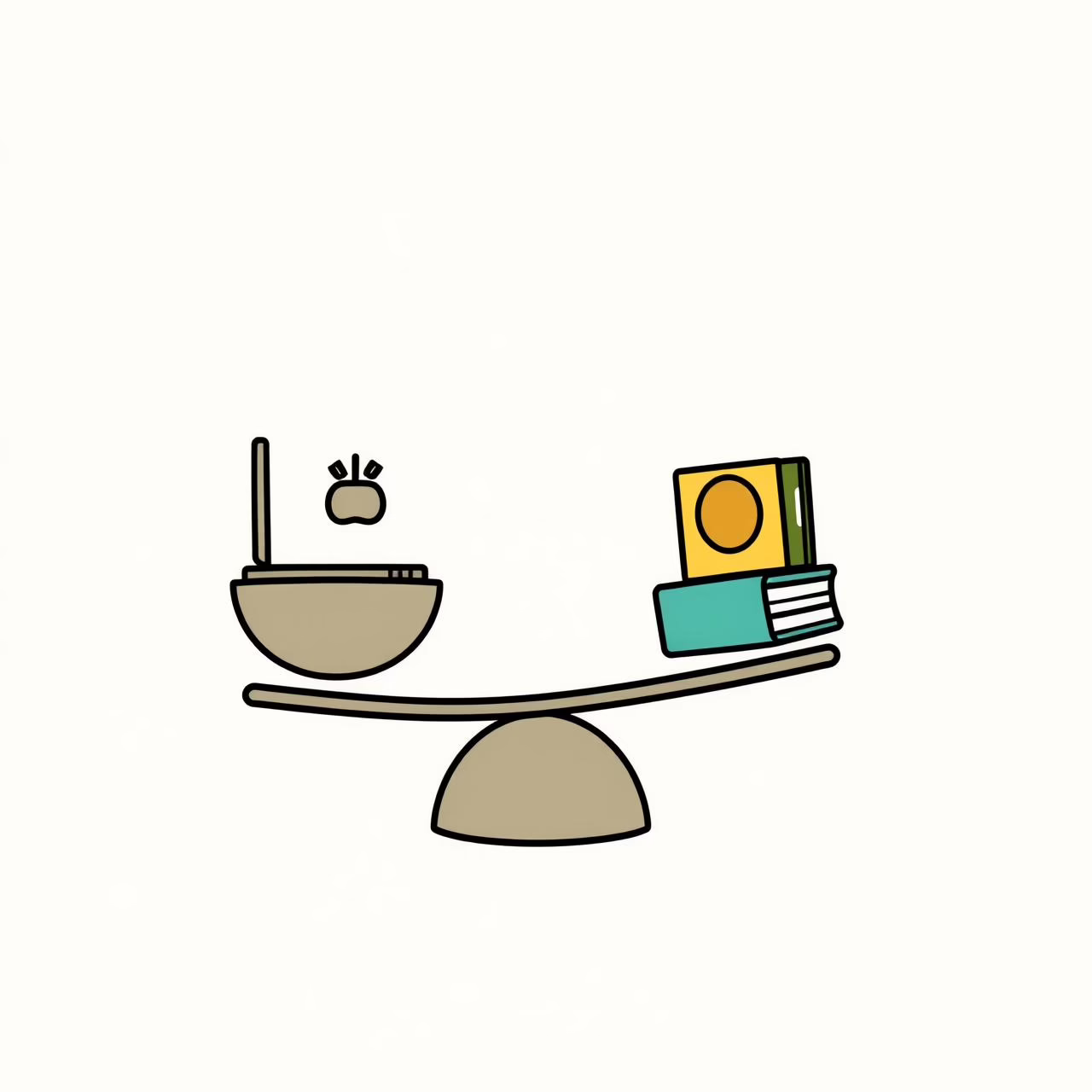 Crianças equilibrando tecnologia e brincadeiras