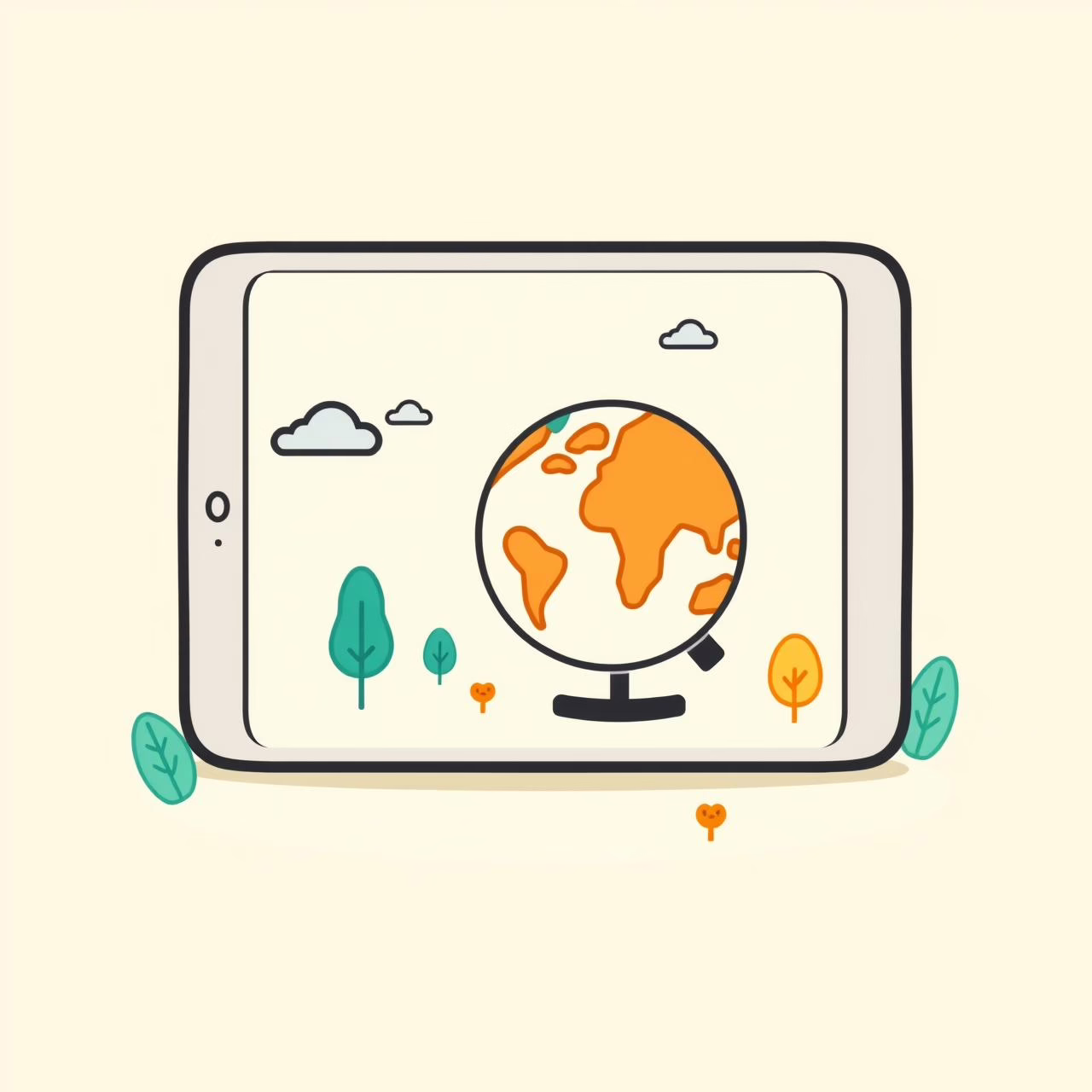 Crianças explorando tablets