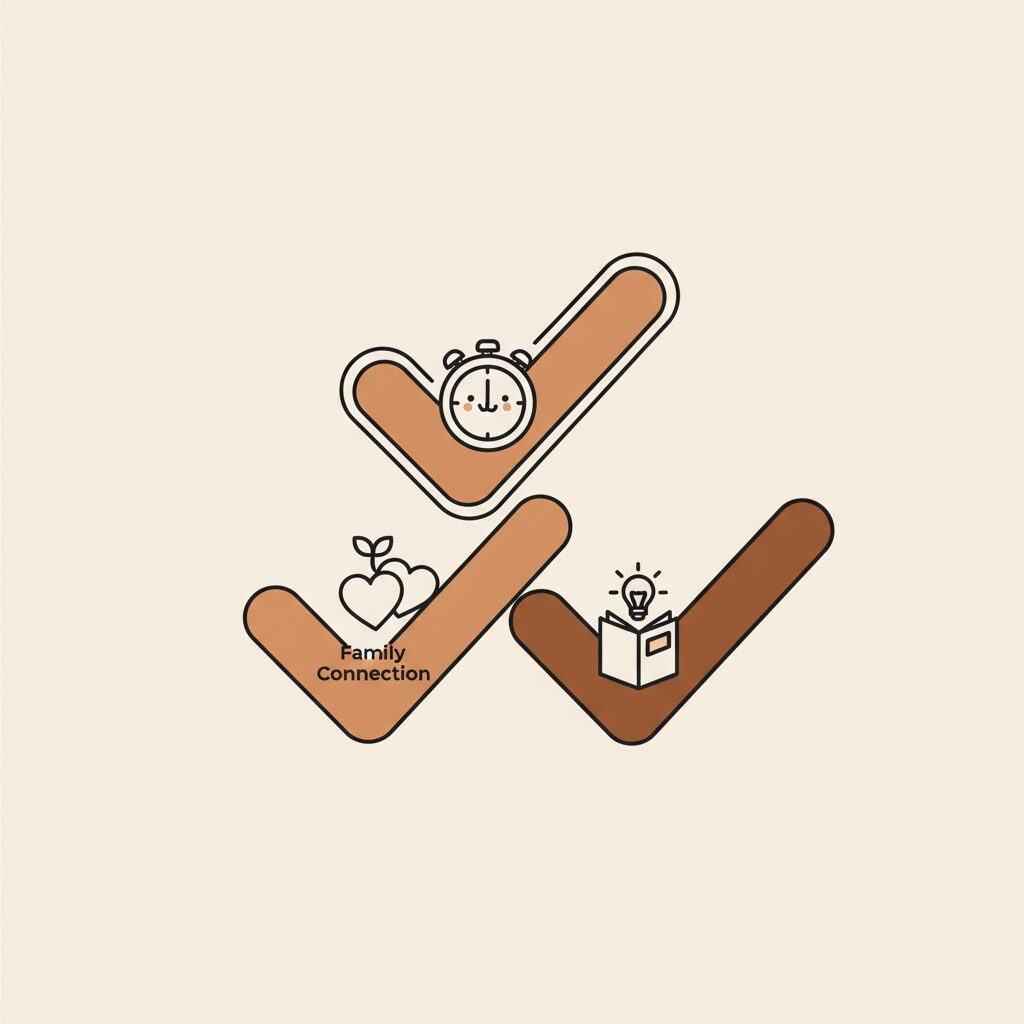 家族で一緒に料理する様子