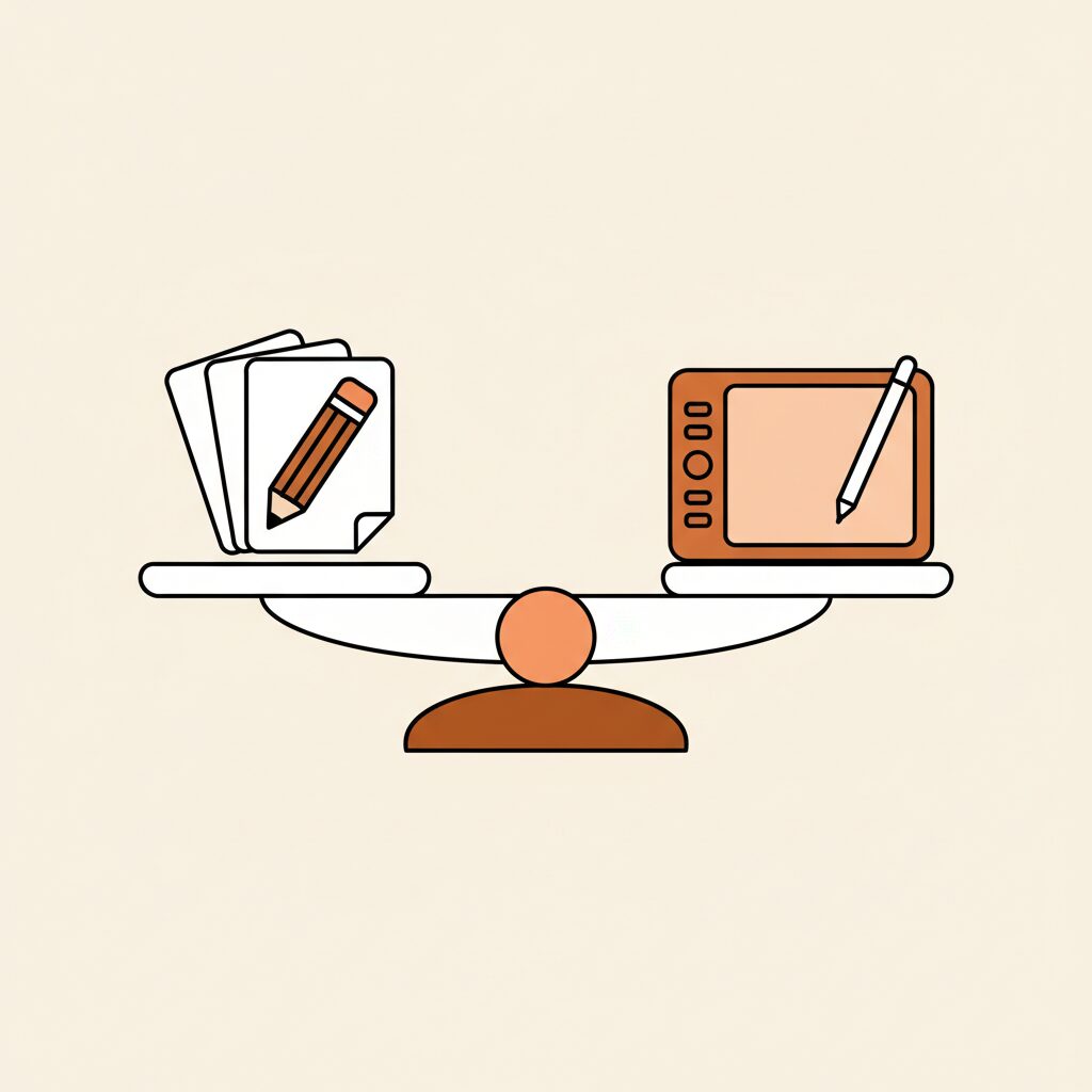 親子が一緒にデジタルツールを学ぶ姿