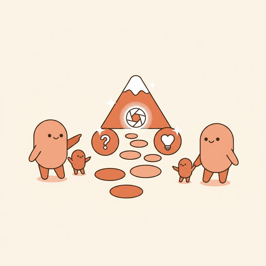 Famille apprenant ensemble à utiliser la technologie