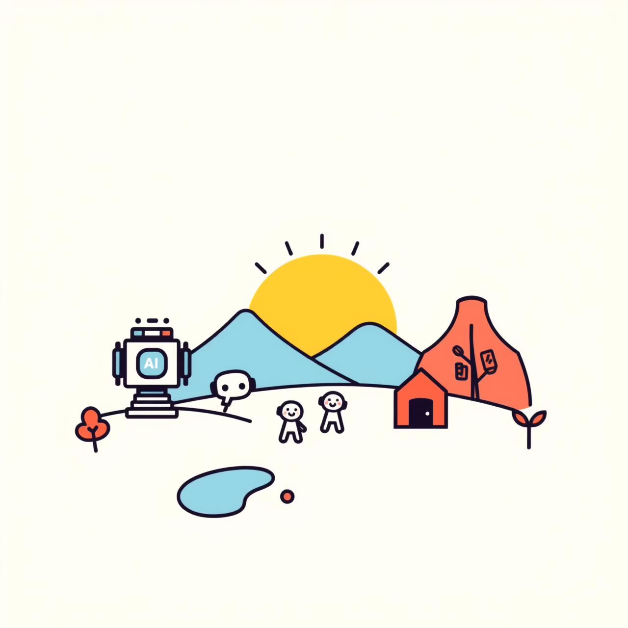 Anak perempuan tersenyum cerah, simbol harapan masa depan AI yang aman.