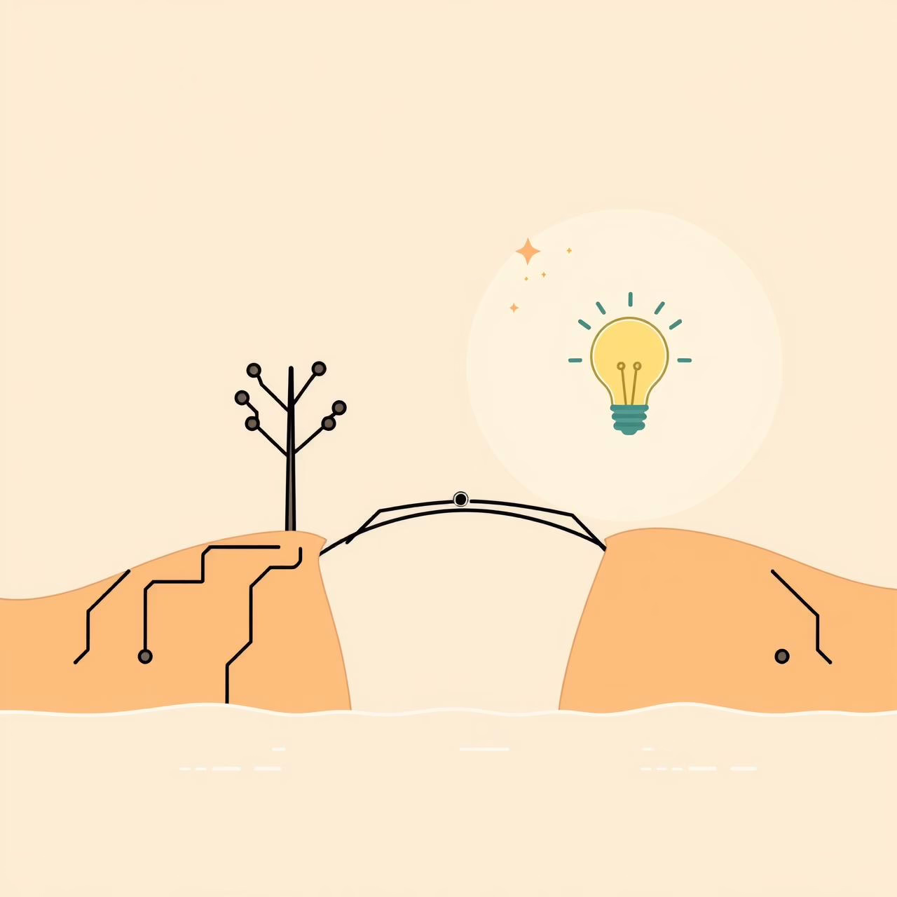 طفل ينظر بفضول إلى ضوء ساطع يرمز إلى تقنية HBM والإبداع