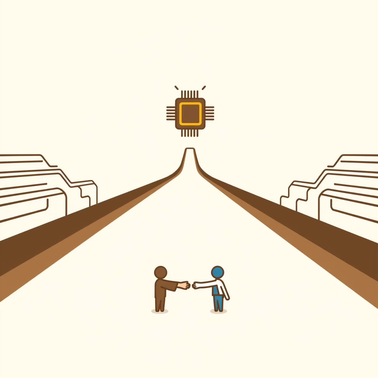 رقاقة كمبيوتر متطورة تظهر تعقيد ذاكرة HBM