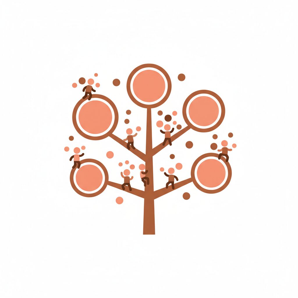 Child using digital to explore nature