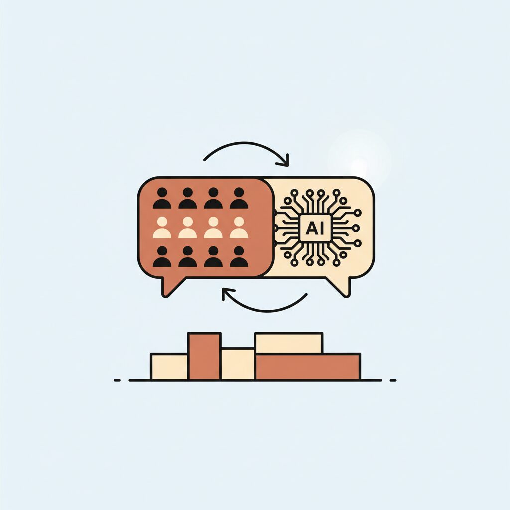 Personnes utilisant des appareils numériques pour discuter