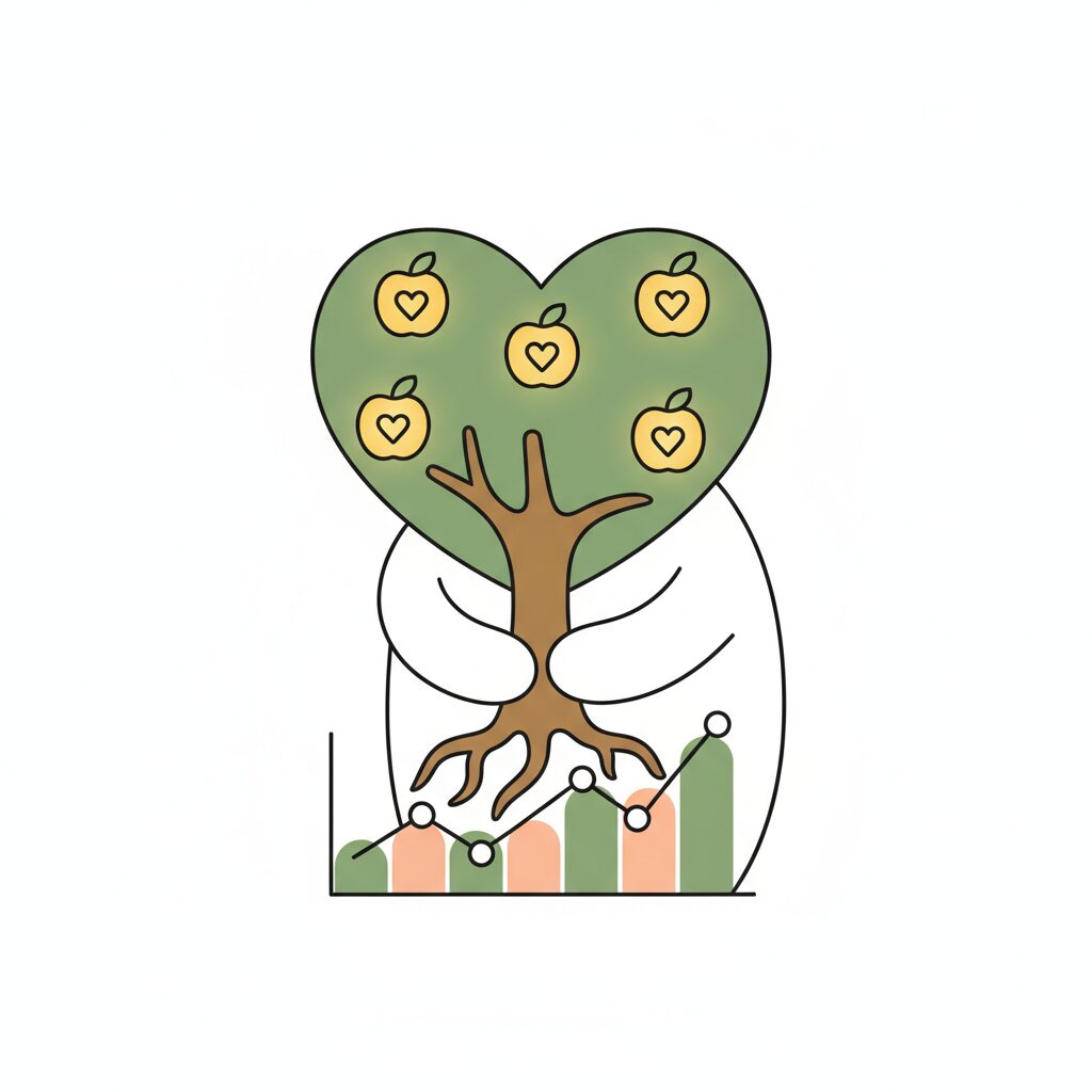 아이의 마음 속에 있는 무한한 가능성을 상징하는 따뜻한 이미지